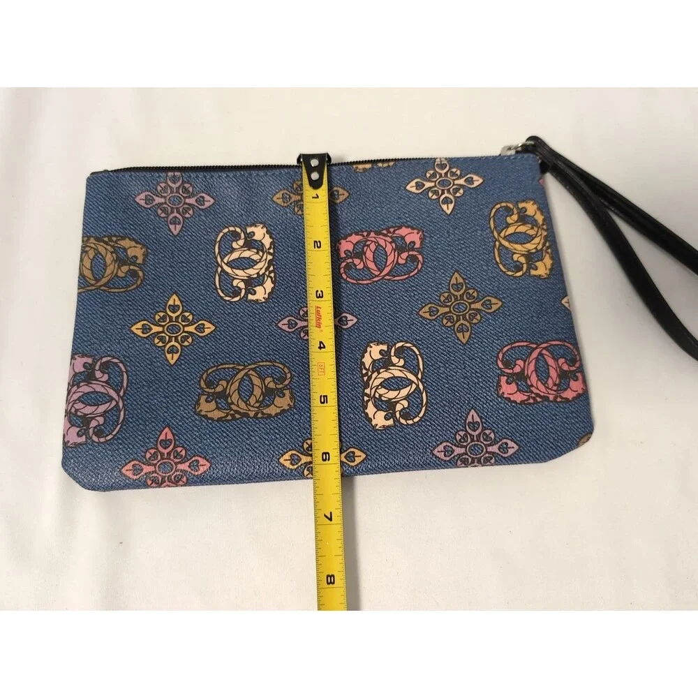 SHARIF  Double Leopard Print Clutch Wristlet Rare Style NWOT